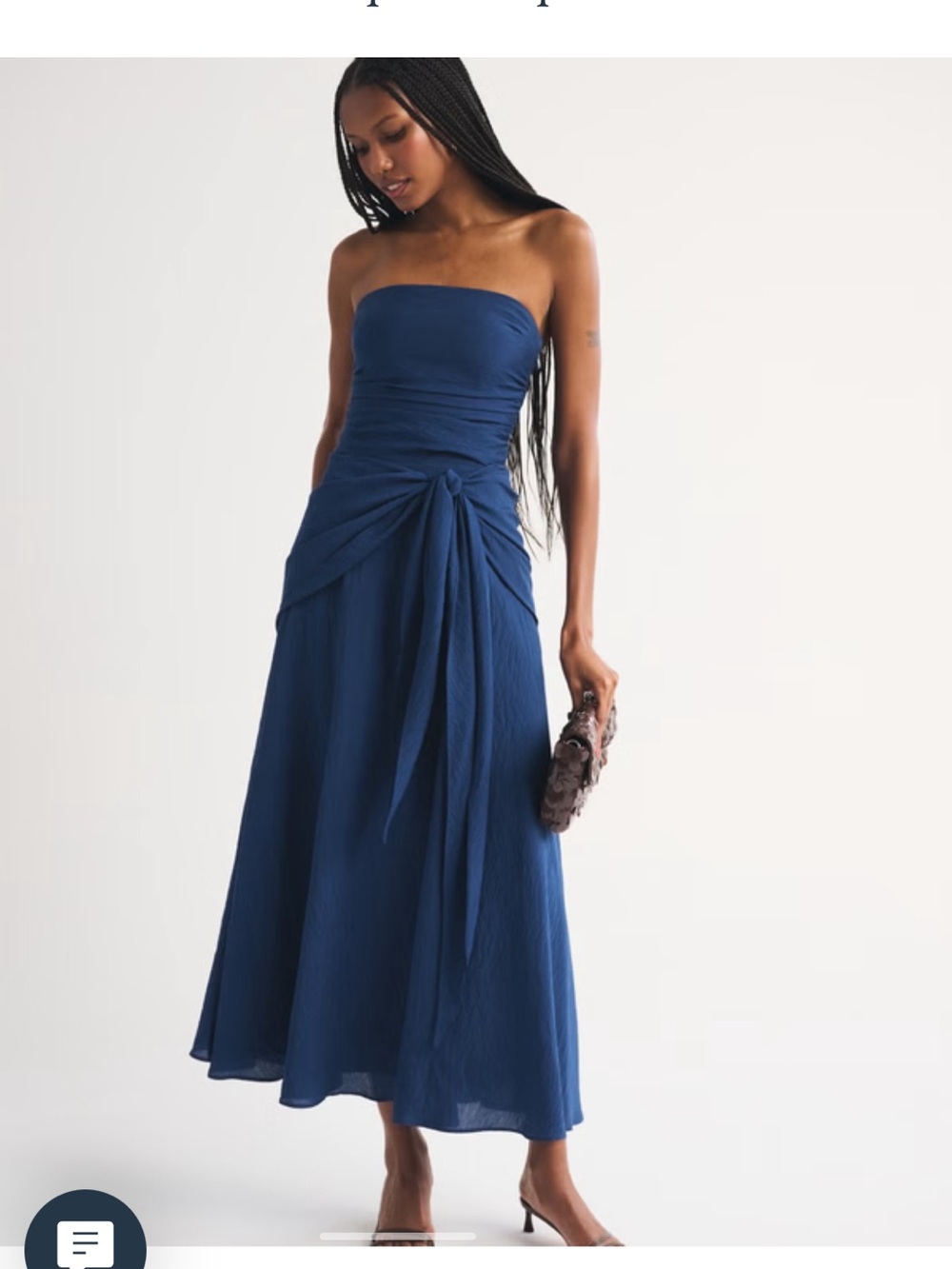 WORN ONCE Abercrombie & Fitch strapless dress